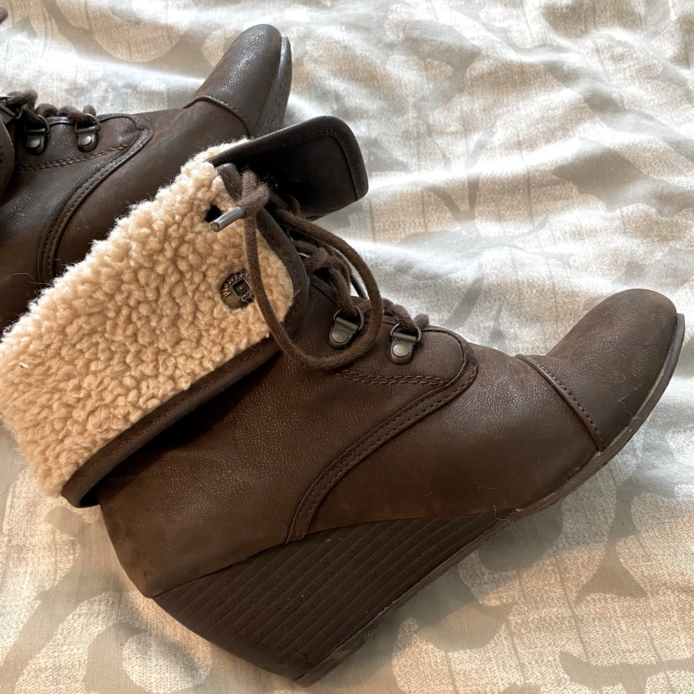 Blowfish, Size 8, Brown, Wedge Heeled, Bootie